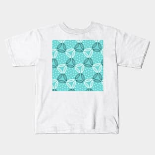 Floral Art Pattern violet Kids T-Shirt